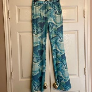 SHEIN tie dye flare pants